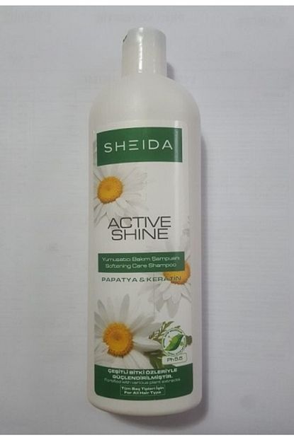 sheida active shine papatya yumusatici bakim sampuani 400 ml