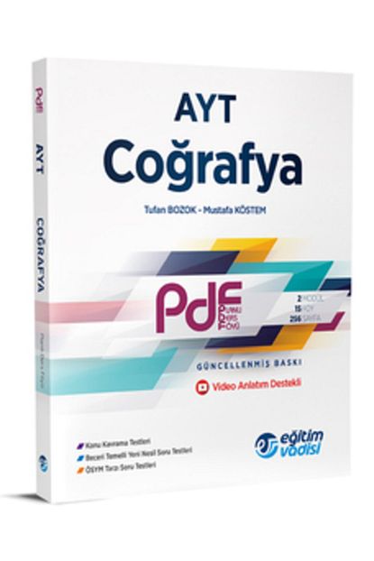 Egitim Vadisi Yayinlari Egitim Vadisi Ayt Pdf Cografya Video Anlatim Destekli 2020 Trendyol