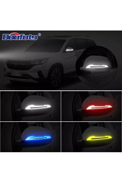 usm yan dikiz ayna sticker led sinyal gorunum arac reflektor sticker mavi fiyati yorumlari trendyol