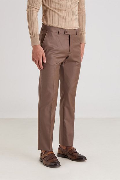 Dufy Vizon Duz Sik Dokuma Kumas Erkek Pantolon Regular Fit Trendyol
