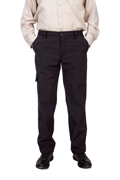 Yigit Is Elbiseleri Erkek Siyah Ruzgar Gecirmez Softshell Outdoor Pantolon Trendyol