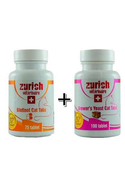 Zurich Kediler Icin Biotin Brewers Tabs Tuy Dokum Bakim Seti 175adet Trendyol