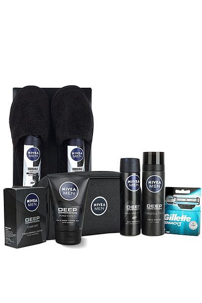 Nivea Men Erkek Cilt Bakim Seti 2 Deolu Banyo Terligi Gilette Mach 3 2 Li Yedek Bicagi Trendyol