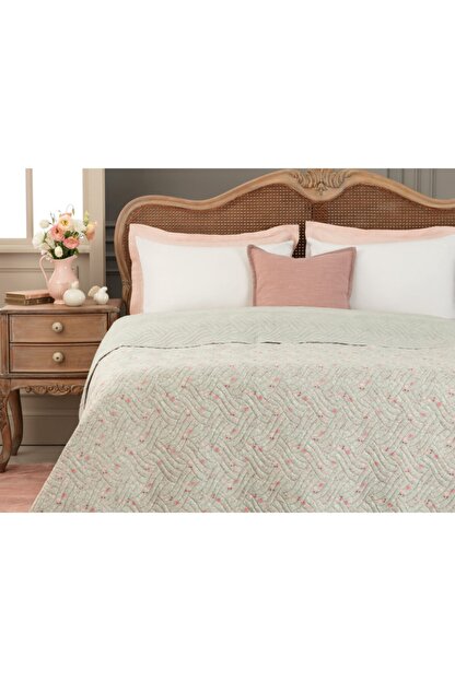 Madame Coco Nimes On Yikamali Soft Cift Kisilik Yatak Ortusu Gri Trendyol