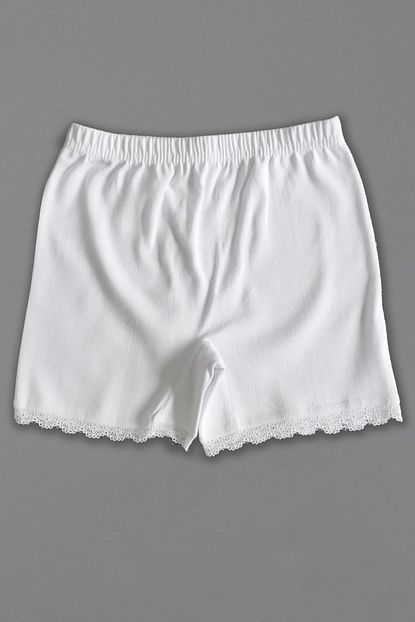Altun Kiz Cocuk Beyaz Penye Mini Sort Boxer Trendyol