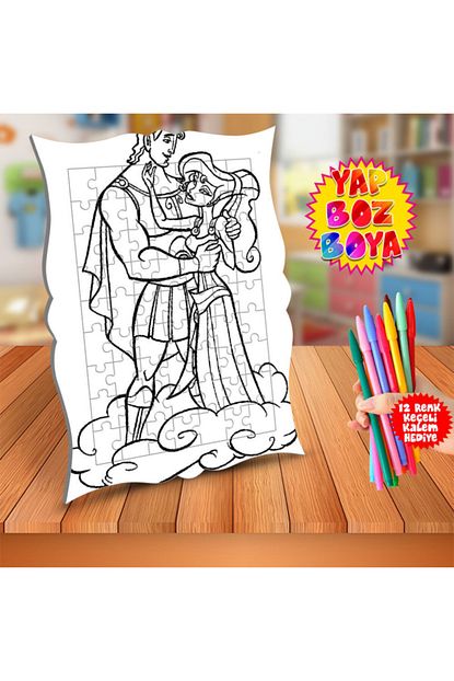 boyama puzzle tablo cocuk 586