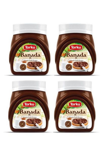 Torku Banada Cokokrem Findik Ezmesi Cam Kavanoz 4 Adet X 400 Gram Trendyol