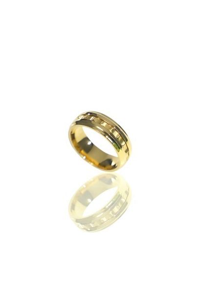 Nassarius Jewelry Altin Kaplama Celik Erkek Yuzuk Trendyol