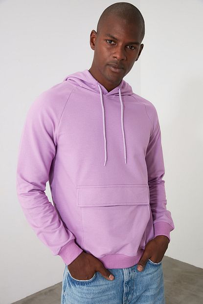 Trendyol Man Lila Erkek Sweatshirt Tmnaw21sw0878 Trendyol