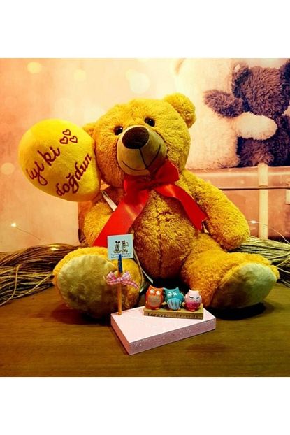 Hediye Deposu Iyi Ki Dogdun Pelus Ayicik Ve Best Friends Notluk Arkadasa Dogum Gunu Trendyol