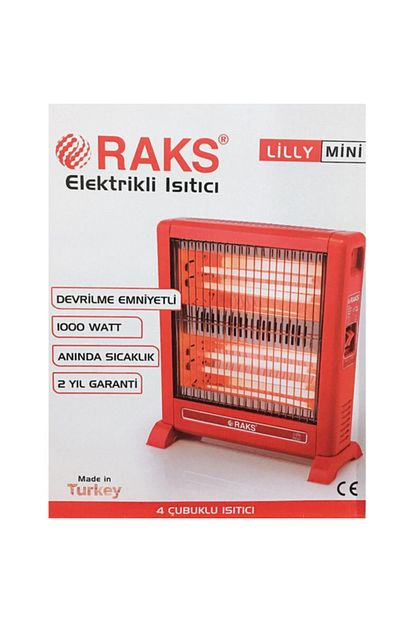 Raks Lilly Mini Elektrikli Soba Elektrikli Isitici Renk Kirmizi Trendyol