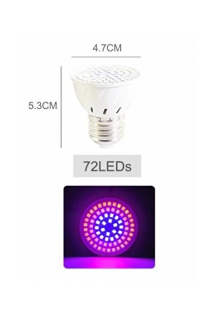 3d Light Bitki Yetistirme Ledi Lambasi 72 Led Trendyol