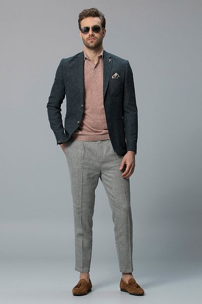 Lufian Erkek Slim Fit Marano Spor Blazer Ceket Yesil 111140011100600 Trendyol