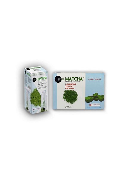 matcha cayi x matcha form tablet mix paket