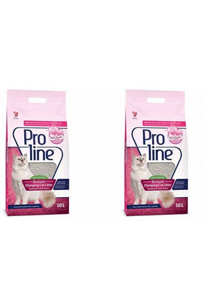 Pro Line Proline Dogal Topaklanan Baby Powder Kokulu Kedi Kumu 10 Lt X 2 Adet Trendyol