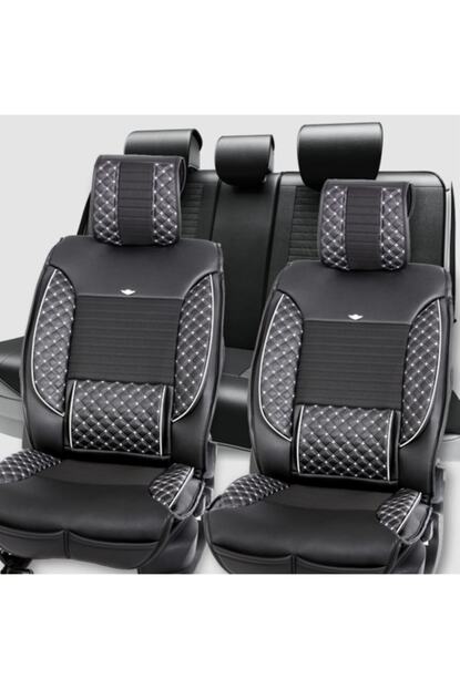 Stil Luks Oto Koltuk Kilifi Siyah Beyaz Fitilli Trendyol