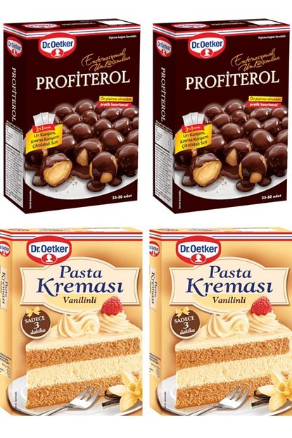 Dr Oetker 2 Adet Dr Oetker Profiterol Ve 2 Adet Dr Oetker Pasta Kremasi Trendyol