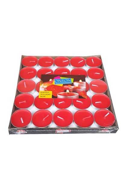 Onton Kirmizi Tealight Mum 50 Adetli Paket Trendyol