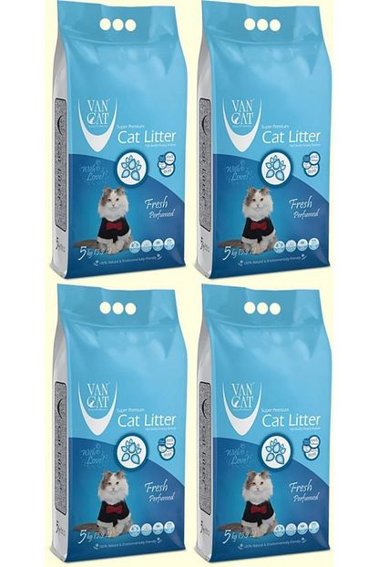 Vancat Fresh Kokulu Ince Tane Topaklasan Kedi Kumu 5 Kg X 4 Adet Trendyol