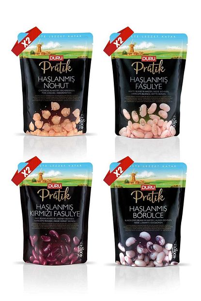 Duru Bulgur Duru Pratik Paketi X8 Adet Haslanmis Bakliyat Trendyol
