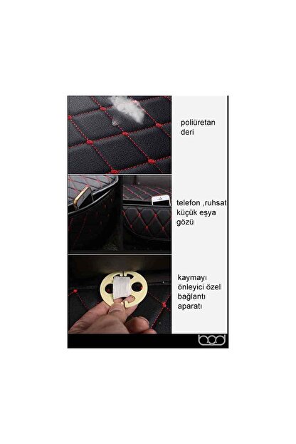 Bod Deri Oto Koltuk Minderi Oturak Koruyucu Kilif 3 Lu Gri Trendyol