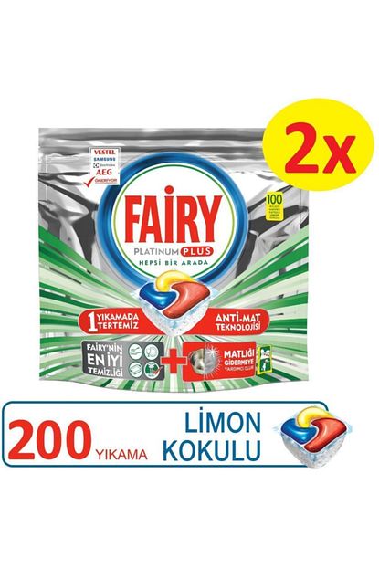 fairy platinum plus 200 yikama bulasik