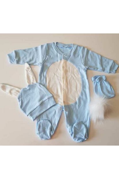 Onlinebaby Erkek Bebek Mavi Tavsan Tulum Trendyol