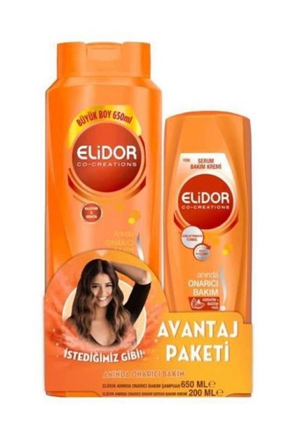 elidor onarici 650 ml sac kremi 200 ml seti fiyati yorumlari trendyol