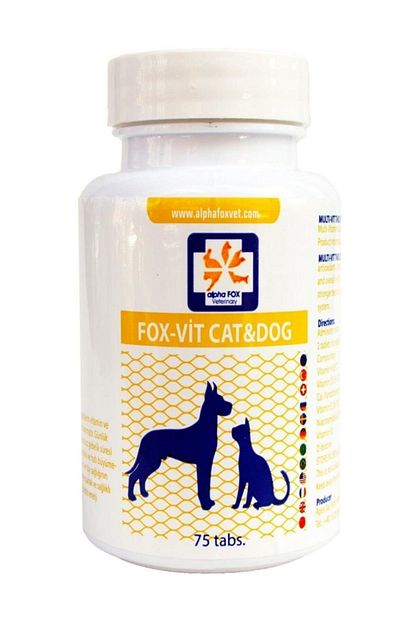Alpha Fox Veterinary Kedi Ve Kopekler Icin Multivitamin Tablet 75ad Trendyol