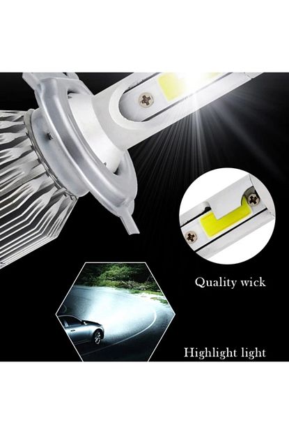 Avion Led 2 Adet H7 Led Xenon 6500 Kelvin 9600 Lumen Simsek Etkili Beyaz Renk Zenon Ayni Gun Ucretsiz Kargo Trendyol