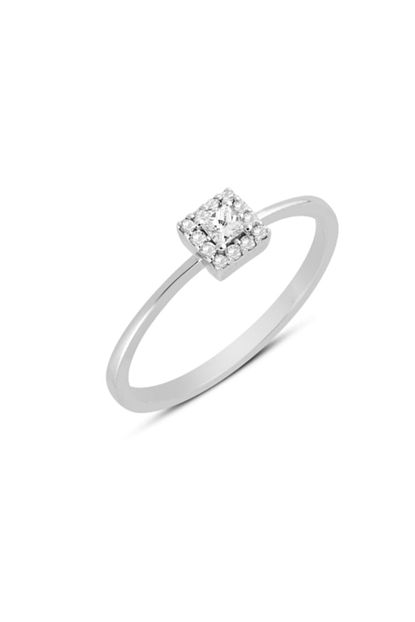 Tasbeyi Jewellery Prenses Kesim Pirlanta Tektas Yuzuk Trendyol