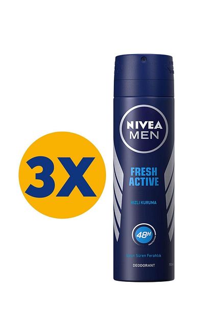 Nivea Fresh Sprey Deodorant Erkek 150 Ml X 3 Trendyol