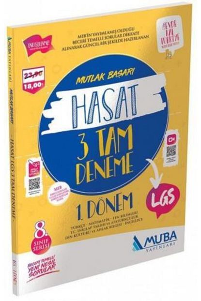 Muba Yayinlari 8 Sinif Lgs 1 Donem Hasat 3 Tam Deneme Sinavi Trendyol