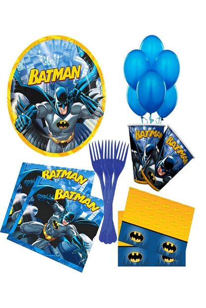 Ece Batman Betmen Dogum Gunu Parti Malzemeleri Susleri Seti 8 Kisilik Trendyol