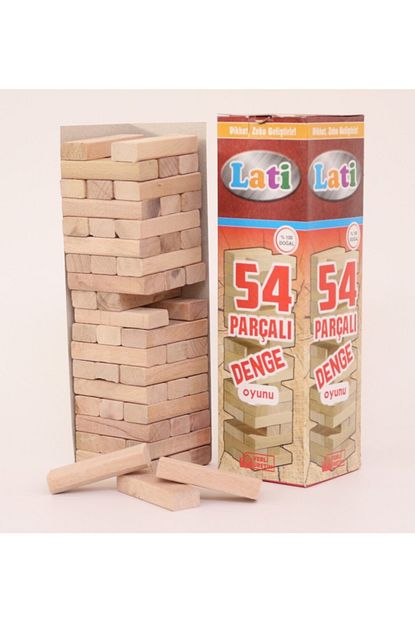 Adenim Jenga 54 Parca Denge Oyunu Ahsap Kule Denge Oyunu Fiyati Yorumlari Trendyol