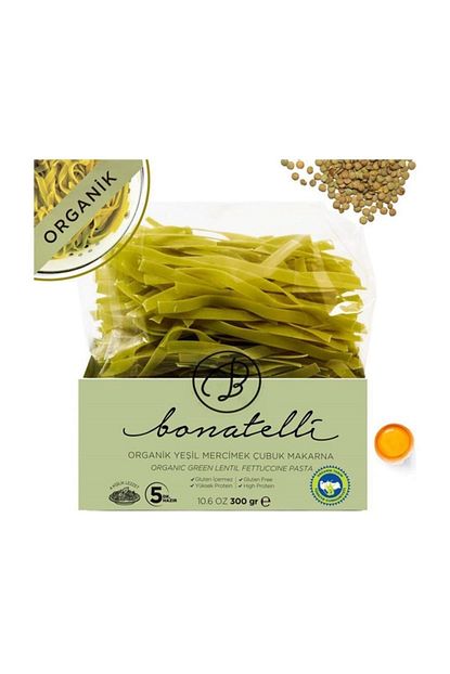 Bonatelli Organik Yesil Mercimek Makarnasi 300 Gr Trendyol