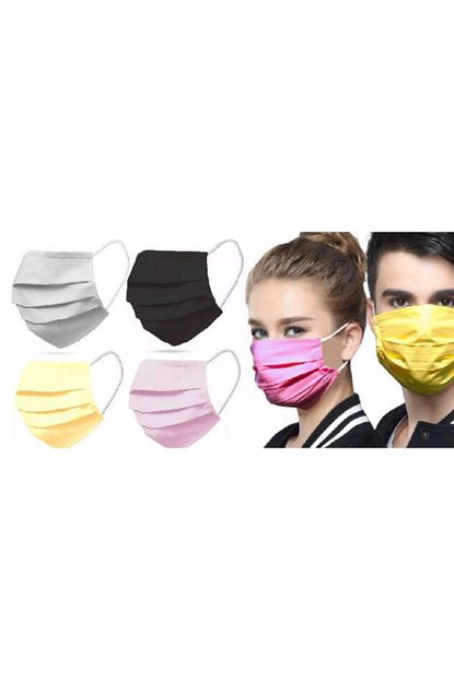 Maksis 50 Adet 3 Katli Yumusak Burun Telli Full Ultrasonik Renkli Cerrahi Maske Ve Maske Aparati Fiyati Yorumlari Trendyol