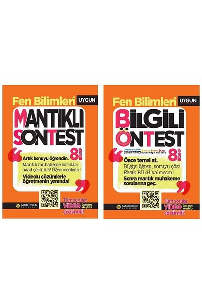 Sadik Uygun Yayinlari 8 Sinif Lgs Fen Bilimleri Bilgili Ve Mantikli On Test 2 Kitap Yeni Trendyol