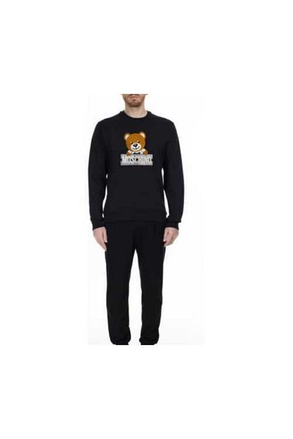 Moschino Erkek Siyah Ayicik Sweatshirt Trendyol