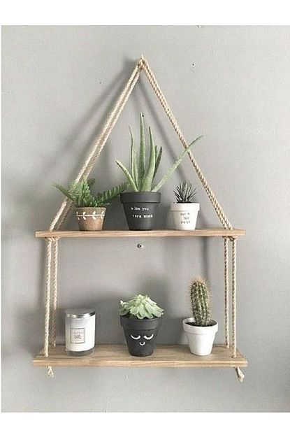 Worldwooden Ahsap Dekoratif Tasarim Naturel Renk 2 Gozlu Saksilik Ciceklik Kitaplik Aksesuar Rafi Trendyol