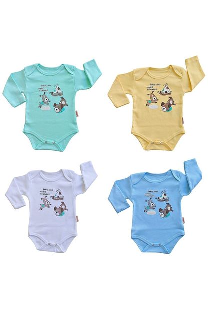 Vitmo Baby Erkek Bebek Uzun Kollu Citcitli Penye Body Trendyol