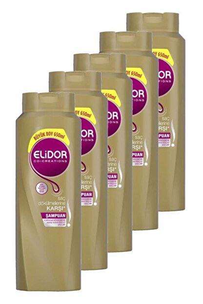 Elidor Sac Dokulmesine Karsi Bakim Sac Bakim Sampuani 650 Ml Besli Set Fiyati Yorumlari Trendyol