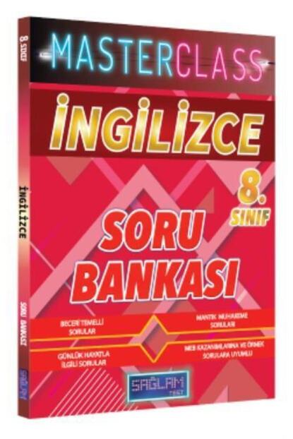 Saglam Yayinlari 8 Sinif Ingilizce Masterclass Soru Bankasi Trendyol