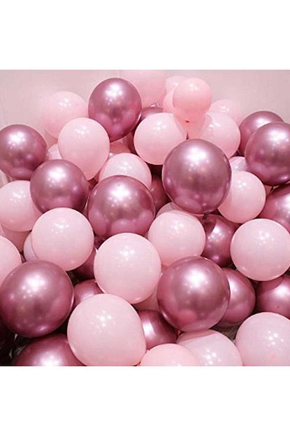 Magic Hobby Krom Pembe Ve Makaron Pastel Pembe Renk 15 Li Balon Trendyol