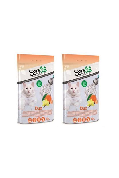 Sanicat Duo 2x10 Lt Mandalina Ve Vanilya Kokulu Kedi Kumu Trendyol