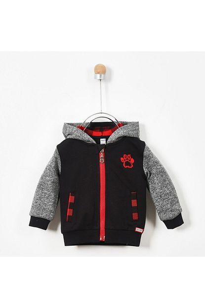 Panco Erkek Bebek Siyah Fermuarli Sweatshirt Trendyol