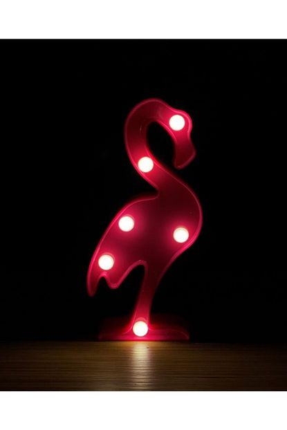Kasaba Dukkan Kucuk Boy Kirmizi Flamingo Led Gece Lambasi Trendyol