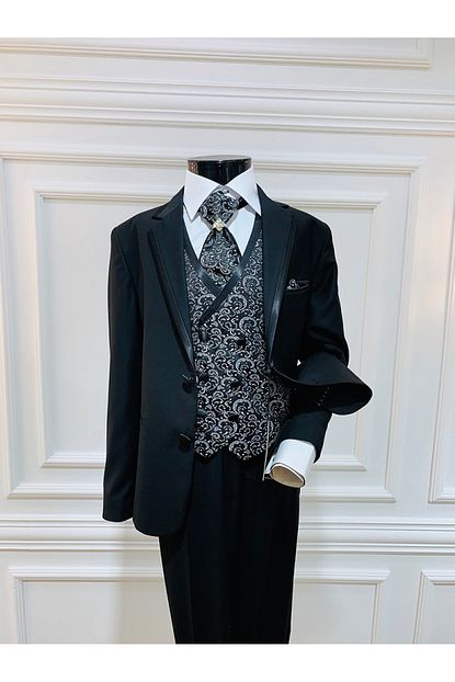 Harput Collection Erkek Cocuk Siyah Takim Elbise Trendyol