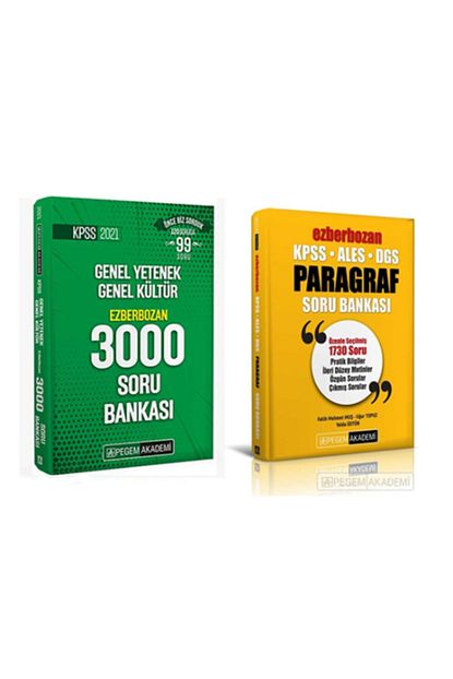 Pegem A Yayincilik Sinav Kitaplari Pegem 2021 Kpss Gygk 3000 Soru Bankasi Ezber Bozan Paragraf Seti Trendyol
