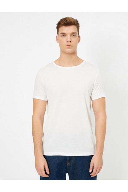 Koton Erkek Beyaz T Shirt Trendyol